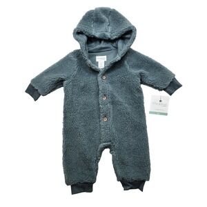 Little Planet‎ Carters Sherpa Fleece Bunting Snowsuit Baby Boy Girl 6m Green NEW